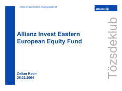 Allianz Investmentbank AG im Rahmen der Allianz