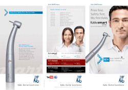 Price first. Safety first. My first KaVo.