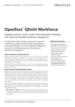 OpenText Qfiniti Workforce