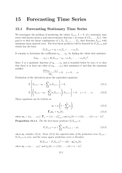 15 Forecasting Time Series