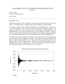 an introduction to the shock response spectrum