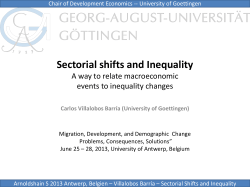Sectorial shifts and Inequality. How to relate macroeconomic events
