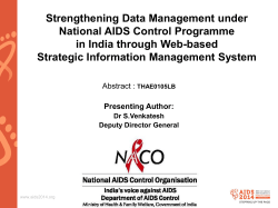 Management of SIMS at NACO Level