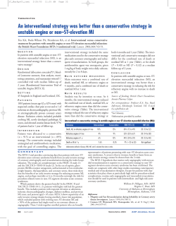 An interventional strategy was better than a