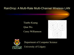 RainDrop - University of Calgary