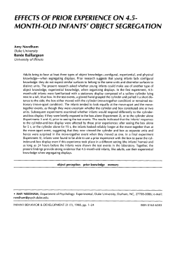 effects of prior experience on 4.5- month