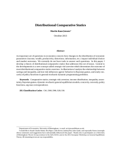 Distributional Comparative Statics