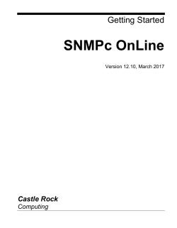 SNMPc Online "Getting Started"