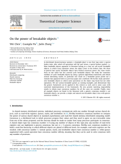 On the power of breakable objects