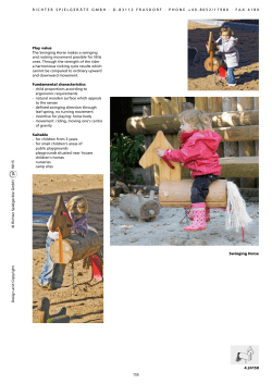 Swinging Horse 4.24150 Play value The Swinging Horse makes a