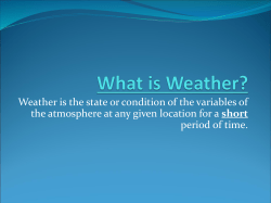 What is Weather?