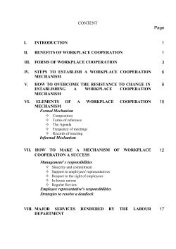 CONTENT Page I. INTRODUCTION 1 II. BENEFITS OF - AP