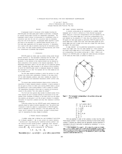 A Problem Reduction Model For Non-independent Sub