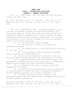 Penal Code - Texas Statutes