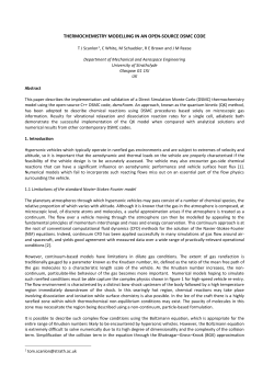 One of the basic requirements in the DSMC