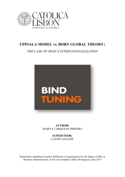 UPPSALA MODEL vs. BORN GLOBAL THEORY