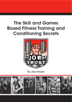 The Skill and Games Based Fitness Training and