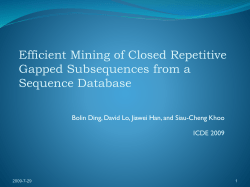 Efficient Mining of Closed Repetitive Gapped Subsequences from a