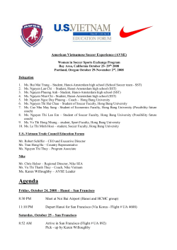 US-Vietnamese Soccer Exchange - US