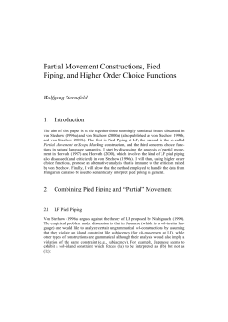 Partial Movement Constructions, Pied Piping, and Higher Order