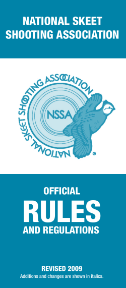 national skeet shooting association - NSSA-NSCA