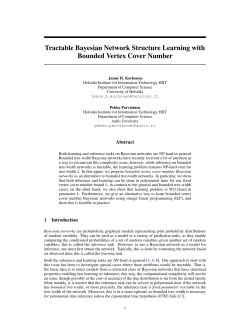 Tractable Bayesian Network Structure Learning with Bounded