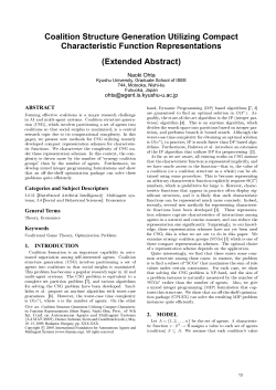 Coalition Structure Generation Utilizing Compact