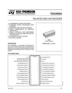 pal/ntsc one-chip decoder - Stockschlaeger