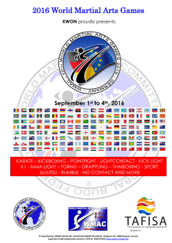 2016 World Martial Arts Games
