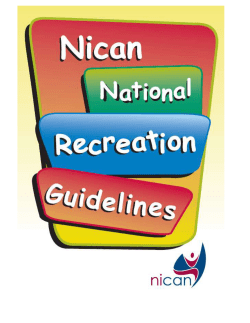 Nican National Recreation Guidelines [MS Word 292KB]
