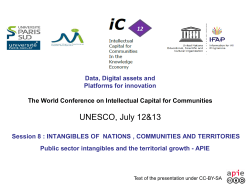 Public sector intangibles and the territorial growth