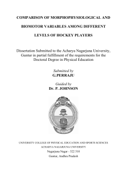 COMPARISON OF MORPHOPHYSIOLOGICAL AND