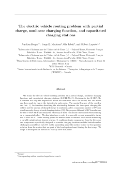 The electric vehicle routing problem with partial