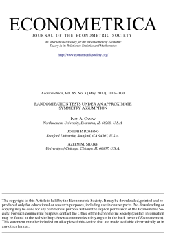 Randomization Tests Under an Approximate Symmetry Assumption