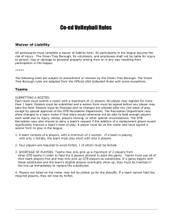 Co-ed Volleyball Rules