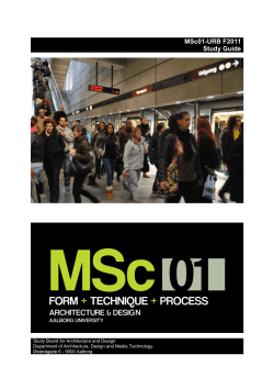 Designing Urban Mobility - Homes server for create.aau.dk