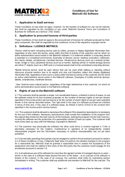 AGB Nutzungsbedingungen Software