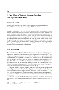 A New Class of Control Systems Based on Non