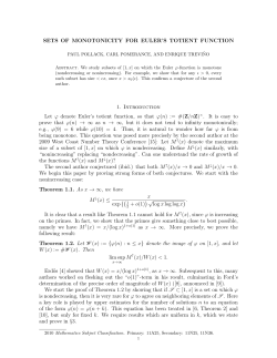 Sets of monotonicity for Euler`s totient function