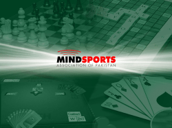 College Program Presentation - MindSports Association of Pakistan