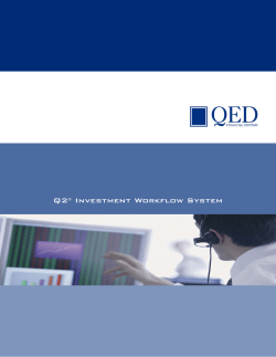 Introduction to Q2 - QED Financial Systems