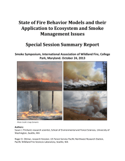 State of Fire Behavior Models and Smoke