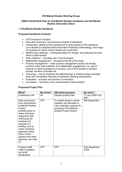 ICN Market Studies Working Group