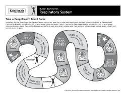 Handout: Respiratory System (Grades 3 to 5)