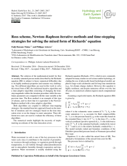 Ross scheme, Newton&ndash;Raphson iterative methods and time