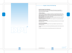 Angular Contact Ball Bearings