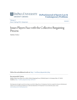 Issues Players Face with the Collective Bargaining