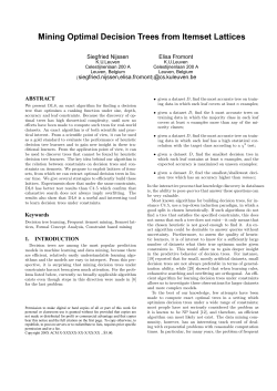 Mining Optimal Decision Trees from Itemset Lattices