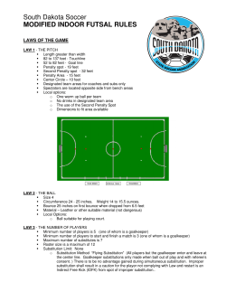 South Dakota Soccer MODIFIED INDOOR FUTSAL