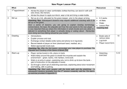 12. New Player Lesson Plan